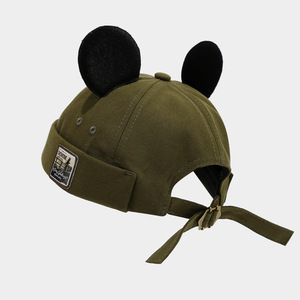Casquettes sans visière personnalisées avec logo pour femmes, chapeaux à oreilles de chat, casquettes Docker mignonnes, bonnets rétro à revers, casquettes de marin, casquettes de propriétaire de maison pour le quotidien - Product Image 3