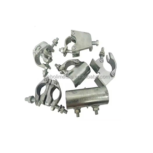 Accouplement de coffrage en acier BS1139 EN74 Q235 avec pince pivotante à simple ou double embout, accessoires pour planches de coffrage, emballé dans un sac - Product Image 6