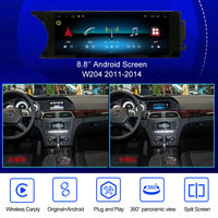 Lecteur DVD de voiture 8,8 pouces, autoradio, écran tactile Android, navigation GPS, CarPlay, multimédia pour Mercedes Benz Classe C W204 2011-2014
