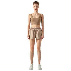 Pantaloncini sportivi estivi con tasche da ragazza ad asciugatura rapida <span class=keywords><strong>pantaloni</strong></span> Fitness da corsa a vita alta pantaloncini da <span class=keywords><strong>Yoga</strong></span> pantaloncini da allenamento - Product Image 6