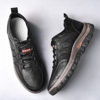 Chaussures décontractées et sportives pour hommes, toutes saisons, tendance, à lacets, style rétro, en maille, avec embout en PU, semelle intermédiaire en PVC, légères, confortables, mode coréenne