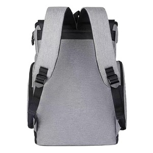 Sac à dos unisexe géométrique tendance grande capacité pour ordinateur portable, imperméable, décontracté, en nylon, multifonctionnel pour voyage - Product Image 4
