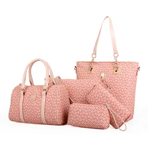 2023 new five-piece striped handbag set tote bags for women custom tote bag leather tote bags women handbags ladies