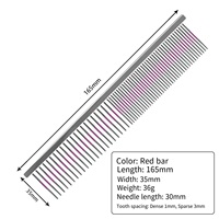 Peigne de toilettage pour animaux de compagnie en acier inoxydable écologique de luxe XL, brosse de nettoyage pour poils de chien, outils de toilettage
