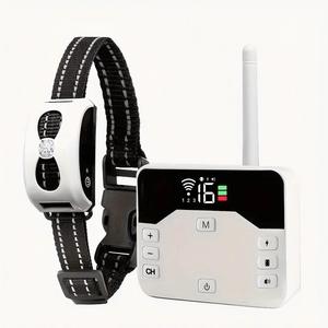 <b>Wireless</b> Electronic Fence Dog Trainer Waterproof 20h Battery Life Multi-Function Vibration Training for Outdoor Use-KB-910 White - Product Image 1