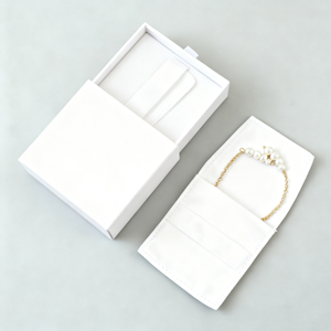 Wholesale Custom Logo Ring Bracelet Storage Cardboard Jewelry Box Set PU Bag Hanging Card Microfiber Bag Combination Jewelry Box - Product Image 3