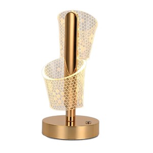 Jar Nordic Lámpara de escritorio táctil creativa recargable Moderna <span class=keywords><strong>5V</strong></span> PC Metal Hierro Lámpara de mesa inalámbrica para el hogar Restaurante Dorado - Product Image 4
