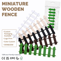 Clôture miniature en bois pliable en gros, échelle 1:12, pour maison de poupée, jardin, clôture flexible à piquets, terrarium, mousse, bricolage, artisanat, vente en gros, OEM