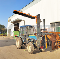 Tracteur 120hp monté à l'avant pour élagage d'arbres fruitiers 5 + 7 lames de scie coupe-arbre pour grandes branches