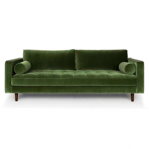 Ensemble de canapés 3 places en tissu velours de <span class=keywords><strong>France</strong></span>, <span class=keywords><strong>canapé</strong></span> de salon moderne de luxe, <span class=keywords><strong>canapé</strong></span> double en éponge haute densité - Product Image 1
