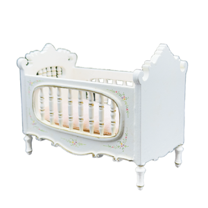 Casa de muñecas <span class=keywords><strong>miniatura</strong></span> victoriana de madera BB cuna - Product Image 3
