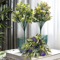 Bouquet de simulation de haute qualité pour la photographie, joli mélange de fleurs et de feuilles d'osmanthus pour la décoration de la maison et de mariage