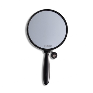 กระเป๋าใส่กระจกทรงกลมโลหะเดี่ยว พร้อมหูหิ้ว PU สีดำ - Product Image 1