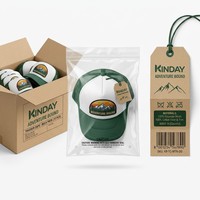 Gorra Trucker Verde y Blanca Transpirable con Parche Bordado de Montaña, Bosque, Naturaleza, Senderismo, Camping y Viajes