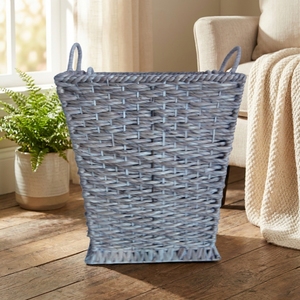 Cesto de Lavandería Tejido a Mano en Vietnam con Asas, Cesto de Almacenamiento Decorativo de Mimbre para Ropa, Calidad Sostenible - Product Image 1