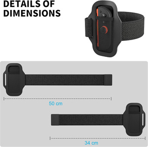 Bracelets de poignet et sangles de jambe pour manettes Joy-Con – Accessoires de <span class=keywords><strong>jeu</strong></span> – Sangle élastique réglable pour manette <span class=keywords><strong>Switch</strong></span> - Product Image 5