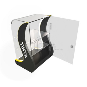 Présentoir de Comptoir Personnalisé en Acrylique pour Tabac avec Éclairage LED, Vitrine à Cigarettes à 3 Niveaux pour Magasin de Détail avec Porte Verrouillable et Éclairage pour Cigares - Product Image 3