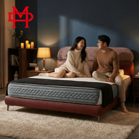 Lit de luxe au design italien, rembourrage haut de gamme, mobilier de chambre moderne pour villa et hôtel
