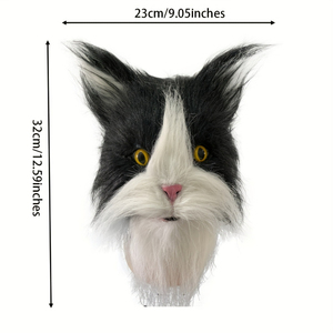 Máscara Realista de Gato em Látex, Acessórios de Carnaval, Props de Cosplay de Halloween, Fantasias de Anime - Product Image 6