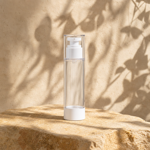Eco Friendly Reusable Transparent Plastic Airless <b>Pump</b> <b>Bottle</b> Portable Travel Skincare Cream Lotion Container - Product Image 3