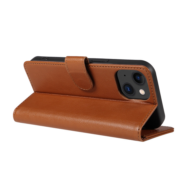 Luxury Leather for Samsung S25 Flip Phone Case with Card Clip Folding Stand for Iphone 16 Plus Series Case With Anti-theft Brush