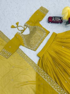 Lehenga Choli de style Bollywood moderne pour mariage et soirée, prix de gros spécial - Product Image 6
