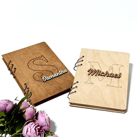 Carnet en bois gravé sur mesure, journal personnalisé en bois, carnet de notes rustique à couverture rigide