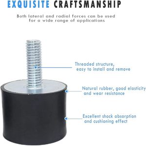 Support en caoutchouc anti-vibration isolateurs de vibrations collés caoutchouc-métal type de support de vibration en caoutchouc VD VV DD <span class=keywords><strong>VE</strong></span> DE - Product Image 2