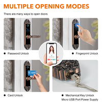Harga Grosir 5050 Mortise TTLock Kontrol Aplikasi Tuya Sidik Jari Kata Sandi Kartu RFID Kunci Pintu Pintar Cerraduras Inteligentes