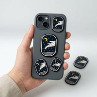 Autocollant personnalisé Ciel Nocturne Avion en Papier, Autocollant Logo, Accessoire Coque Téléphone, Autocollant Pendentif Métal, Autocollant Coque Téléphone