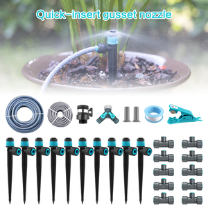 Kit <span class=keywords><strong>d</strong></span>'Irrigation Yongquan Bricolage à Insertion Rapide avec Buses, <span class=keywords><strong>Arrosage</strong></span> Goutte à Goutte et Pulvérisation <span class=keywords><strong>pour</strong></span> <span class=keywords><strong>Jardin</strong></span>, Fleurs et Plantes - Product Image 2