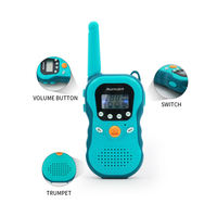 Talkie-walkie interactif pour enfants de haute qualité, avec changement de voix intelligent, portée de 3 km, sans fil