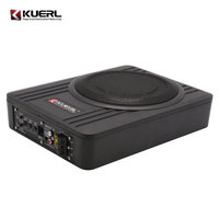 Caisson de basses actif pour voiture 12V ultra-épais, vente chaude, haut-parleur DJ, caisson de basses audio pour voiture, siège inférieur, caisson de basses ultra-fin