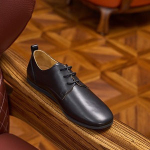 <b>Men's</b> Spring Summer Casual Retro Lace-Up Flat Breathable Leather Shoes Round Toe Lightweight Trendy Shoes <b>Men</b> - Product Image 2