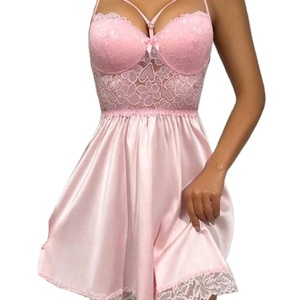 Chemise de nuit sexy en dentelle transparente pour femme - Product Image 5