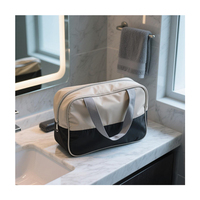 Grande capacité femmes nouveau sac cosmétique à la mode Portable réutilisable étui à fermeture éclair cloison étanche pour maquillage de voyage
