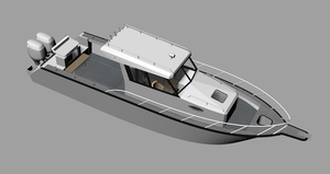 <span class=keywords><strong>30ft</strong></span> tốc độ cao thể thao du thuyền sang trọng Cruiser trung tâm giao diện điều khiển thuyền với cabin deep-v hull nhôm thuyền đánh cá để bán - Product Image 6