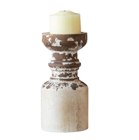 Décoration de ferme personnalisée Ornements de mariage de Noël de luxe Bougeoirs à bougie chauffe-plat en bois rustique