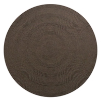 Large Grey Round Wool Area Rug Braided Wool Rug Carpet Floor Mats