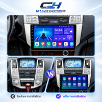 Autoradio Android 9 pouces avec WIFI, GPS et CarPlay sans fil pour Lexus RX300 RX330 RX350 RX400H et Toyota Harrier 2003-2009
