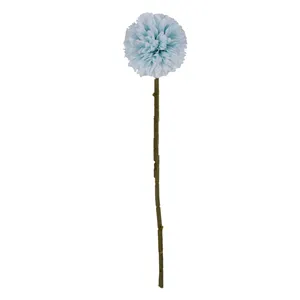 नया रियल टच उष्णकटिबंधीय कृत्रिम फूल बॉल गुलदाउदी एकल तना डेंडेलियन डेंडेलियन फूल