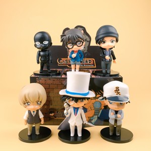 6 Estilos de Figuras de Anime de Meitantei Conan Kudou Shinichi Mouri <span class=keywords><strong>Ran</strong></span>, Caja Misteriosa Sorpresa, Juguete Coleccionable, Gachapon, Caja de Huevos con Premios - Product Image 3