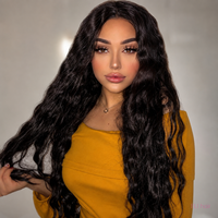 ELI Pelucas de Cabello Humano Peruano Ondulado Profundo, Peluca Rizada con Encaje Frontal, Pelucas de Cabello Virgen con Encaje Frontal, Peluca Pre-Arrancada con Encaje y Cabello de Bebé