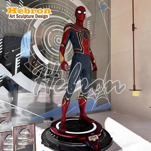 Scultura in resina personalizzata in fibra di vetro, arte da giardino, <span class=keywords><strong>Spider</strong></span>-<span class=keywords><strong>Man</strong></span> in resina, Superman 3D, Gigante Uomo <span class=keywords><strong>Rosso</strong></span>, scultura decorativa - Product Image 2