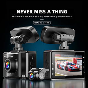 Akeyo độ nét cao 1080 3 kênh Dash Cam máy ảnh xe DVR với đảo ngược video - Product Image 2