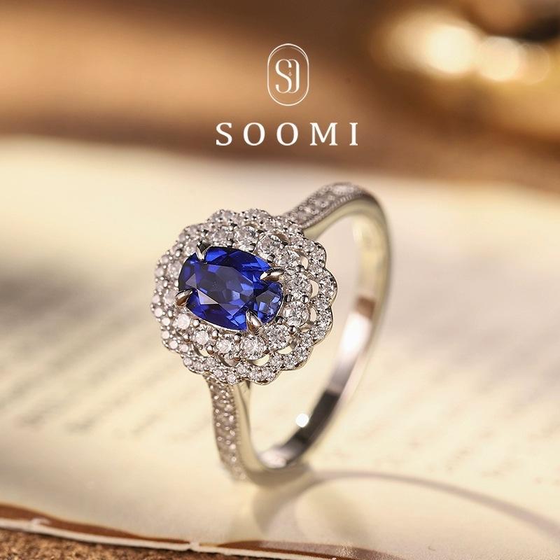 Bague ouverture pierre maître bleue