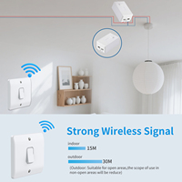 Module d'interrupteur sans fil à énergie cinétique, sans batterie, sans câblage requis, RF 433 MHz, interrupteurs muraux UK marche/arrêt et gradation