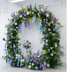 Arreglo Floral para Arco de Boda LANJO 5d, Fondo de Rosas de Seda, Camino de Flores Coloridas, Set de Arco para Fondo de Boda - Product Image 3