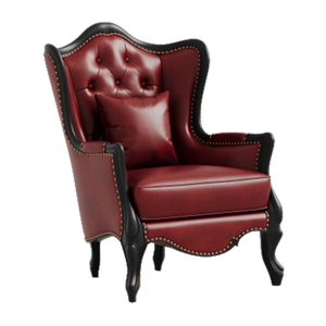 <span class=keywords><strong>Fauteuil</strong></span> simple en cuir véritable American Heritage, base en bois massif, <span class=keywords><strong>fauteuil</strong></span> rembourré confortable pour salon - Product Image 2