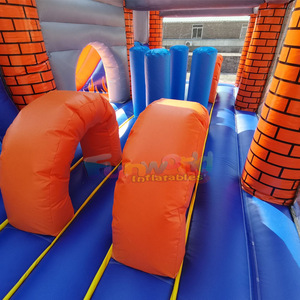 Château gonflable pour enfants Hupfburg Ritterburg, combo château gonflable et toboggan double - Product Image 4
